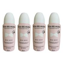 Kit 4 Desodorante Roll-on Miss 85ml Rosa Selvagem Kit 4 Desodorante Roll-on Miss 85ml Rosa Selvagem