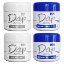 Kit 4 Desodorante S/Perfume/Suave/Masculino/Feminino DAP 55g