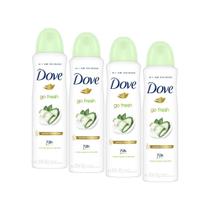 Kit 4 Desodorantes Antitranspirante Dove Go Fresh Pepino e Chá Verde 150ml cada Kit 4 Desodorantes Antitranspirante Dove Go Fresh Pepino e Chá Verde 150ml cada