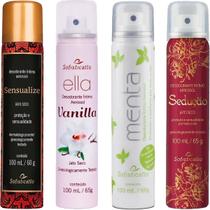 Kit 4 Desodorantes Intimo Sedução Sensualize Menta E Vanilla