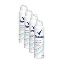 Kit 4 Desodorantes Rexona Motionsense Antitranspirante Aerossol sem Perfume 150ml