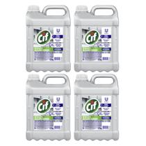 Kit 4 Detergentes Líquido Alcalino Clorado sem Perfume 5 Litros CIF Profissional Kit 4 Detergentes Líquido Alcalino Clorado sem Perfume 5 Litros CIF Profissional
