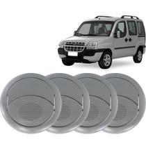 Kit 4 Difusor Ar Central Lateral Doblo 01 A 20 Cinza Claro