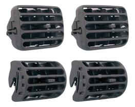 Kit 4 Difusor Ar Central Lateral Renault Clio Sedan Hatch 2000 a 2016