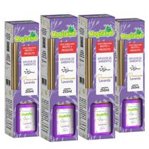 Kit 4 Difusor de Ambientes Premium Mogilândi Lavanda 250ml