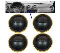 Kit 4 Difusor De Ar Gol G4 G5 G6 Voyage Saveiro Amarelo