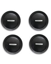 Kit 4 Difusor Saida Ar Gol Voyage G4 G5 G6 Botão E Aro Prata