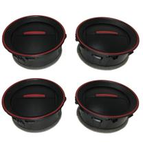 Kit 4 Difusor Saída Ar Gol Voyage Saveiro G5 G6 Vermelho