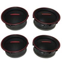 Kit 4 Difusor Saída Ar Gol Voyage Saveiro G5 G6 Vermelho