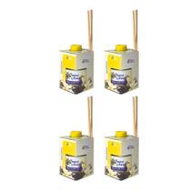 Kit 4 Difusores Ambiente Aromatizador Tropical Aromas 250ML Kit 4 Difusores Ambiente Aromatizador Tropical Aromas 250ML