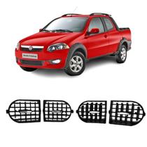 Kit 4 Difusores De Ar Lateral Central Palio ADV Siena El Strada 2013 Até 2020