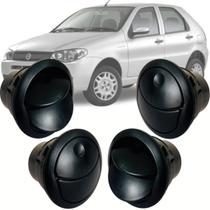 Kit 4 Difusores Saída de Ar Condicionado para Fiat Palio Fire Economy Way 2014 2015 2016 2017 Novo