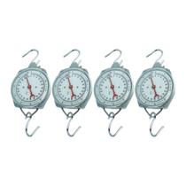 Kit 4 Dinamômetro Circular Faixa 0 A 50Kgf Indicação Analógica Tipo Relógio Ar-1050 Portátil Instrutherm