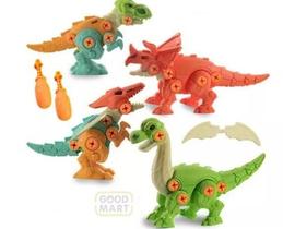 Kit 4 Dinossauros De Montar Com Chave Infantil Educativo.