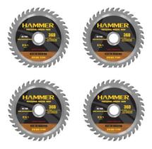 Kit 4 disco lâmina serra circular widea 4.3/8 madeira hammer