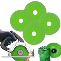 Kit 4 Discos de Corte de Vidro Laminas de Diamante Ultra Fina Láminas de SerraParaCortes