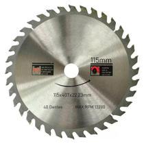 Kit 4 Discos De Serra Circular Com 40 Dentes 4-1-2" 115mm Para Madeira