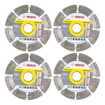 Kit 4 Discos Diamantados 105mm Segmentado Bosch