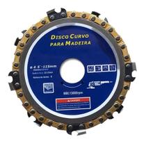 Kit 4 Discos Esmerilhadeira Com Corrente Para Madeira 4,5" 115mm
