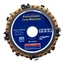 Kit 4 Discos Esmerilhadeira Com Corrente Para Madeira 4,5" 115mm Kit 4 Discos Esmerilhadeira Com Corrente Para Madeira 4,5" 115mm