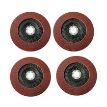 Kit 4 Discos Lixa De Desbaste Flap 115mm Lixadeira Grao 60 Kit 4 Discos Lixa De Desbaste Flap 115mm Lixadeira Grao 60