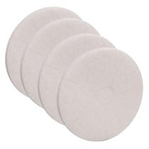 Kit 4 Discos Lustradores Brancos 350mm Superpro