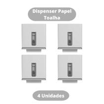 Kit 4 Dispenser p/ Papel Toalha Interfolhas BR Street Nobre
