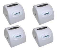 Kit 4 Dispenser Para Guardanapo Interfolhado Branco Nobre