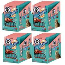 Kit 4 Display Petiscos ChuChups Cremoso 160 Saches 15g Gatos -