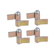 Kit 4 Dobradiça Gonzo Nº1 Com Aba 3/4'' Porta Portão Ferro Kit 4 Dobradiça Gonzo Nº1 Com Aba 3/4'' Porta Portão Ferro