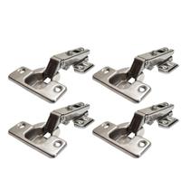 Kit 4 Dobradiça Reta Caneco 35Mm Moveis Porta Armário 2 Par