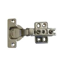 Kit 4 Dobradiças Pressão 35mm Curva Armário com Parafuso