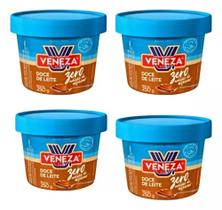 Kit 4 Doce De Leite Veneza Zero Adição De Açúcar 250gr