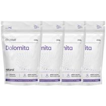 Kit 4 Dolomita Epiltrat Natural Calmante Renovação Celular Facial Corporal Rosto Labotrat 200g