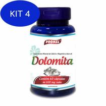 Kit 4 Dolomita Promel 60 Cápsulas 600Mg