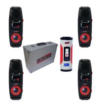 Kit 4 Dosímetro Digital Medidor Ruído Calibrador Acústico Sonômetro Classe 1 Maleta Transporte Alumínio Kit 4 Dosímetro Digital Medidor Ruído Calibrador Acústico Sonômetro Classe 1 Maleta Transporte Alumínio