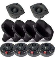 Kit 4 Driver + 4 Cornetas + 2 Super Tweeter Compet 780Ww Kit 4 Driver + 4 Cornetas + 2 Super Tweeter Compet 780Ww