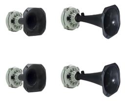 Kit 4 Driver Jbl D250x 100w +2 Cornetas Curtas + 2longas