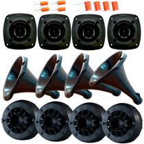 Kit 4 Driver Profissional 720w Rms + 4 Corneta + 4 Tweeter Kit 4 Driver Profissional 720w Rms + 4 Corneta + 4 Tweeter