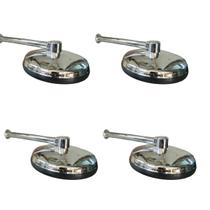 Kit 4 Ducha Fria Chuveiro Vale Max Metalizada 170mm