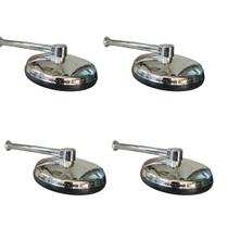 Kit 4 Ducha Fria Chuveiro Vale Max Metalizada 170mm