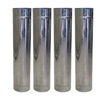 Kit 4 Duto 5 Galvanizado 60cm Chaminé Churrasqueira Qualida Kit 4 Duto 5 Galvanizado 60cm Chaminé Churrasqueira Qualida