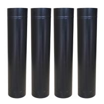 Kit 4 Duto 5 Preto 60cm Chaminé Churrasqueira Qualidade