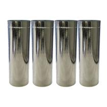 Kit 4 Duto 8 Galvanizado 60cm Chaminé Churrasqueira Qualida