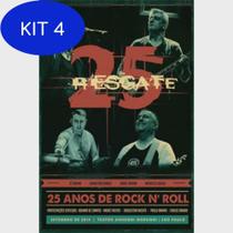 Kit 4 Dvd Banda Resgate 25 Anos De Rock N' Roll - 2014 - Sony Music