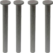 Kit 4 Eixo da Rodinha Geladeira Brastemp BRD36 BRO85 BRX50 BRM49