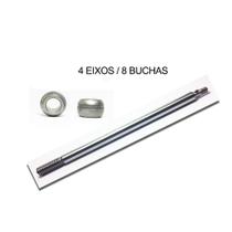 Kit 4 Eixos Mallory Turbo Silencium 50Cm + 8 Buchas