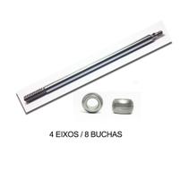 Kit 4 Eixos Mallory Zerifo 40Cm + 8 Buchas