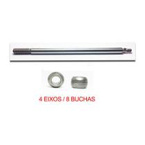 Kit 4 Eixos Mondial Line 40Cm Com Furo Importado + 8 Buchas