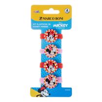 Kit 4 Elásticos De Cabelo 3D Disney Minnie Marco Boni